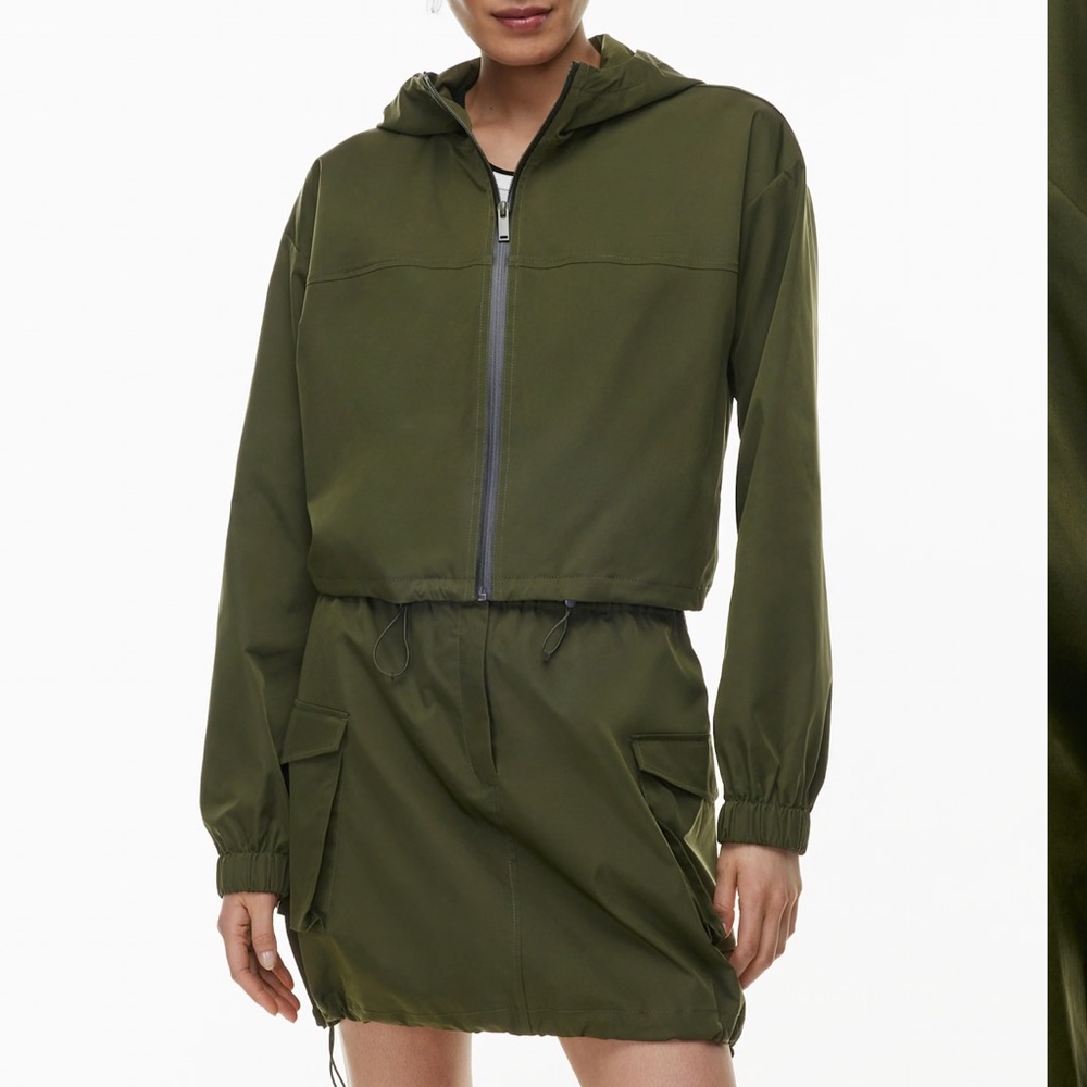 Aritzia Babaton Forest Green Utility Jacket
